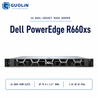 Serveur Rack 1U Dell PowerEdge R660xs pour Déploiement Réseau d'Entreprise, Contrôle de Stockage RAID H355, 8SFF, Intel Xeon Silver 4410T