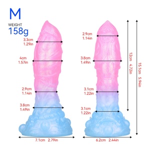 FAAK Dildo de Fantasía de 6 Pulgadas, Juguetes Sexuales Alienígenas, Varita de Masaje de Silicona, Dildo Anal para Masturbación Vaginal y Anal para Mujeres y Hombres - Product Image 3
