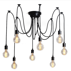 10 têtes/12 têtes/14 têtes Vintage Edison lampe suspension éclairage industriel plafond <span class=keywords><strong>araignée</strong></span> suspension lampe Base - Product Image 1
