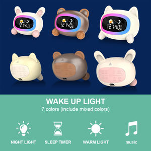 Despertador con Luz de Amanecer para Niños, Pequeño Reloj Despertador con 7 Colores Cambiantes, Puede Ser una Luz Nocturna - Product Image 2