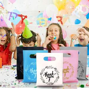 Bolsas de Plástico de Agradecimiento para Mercancía, Bolsas de Regalo para Fiestas, Dulces y Galletas con Asa Troquelada para Fiestas de Cumpleaños, Baby Shower y Bodas - Product Image 5