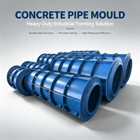 Moule pour tuyau en béton, moule en acier pour tuyau de drainage en béton armé pour égouts municipaux, caniveau routier, projet de conservation de l'eau