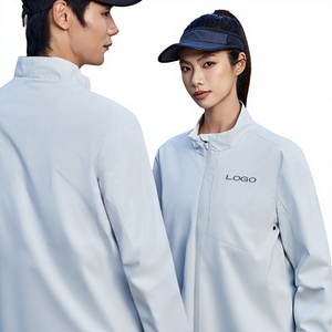 Veste <span class=keywords><strong>de</strong></span> travail zippée imperméable coupe-vent à col montant, style salopette, pour l'automne, personnalisable avec logo - Product Image 1