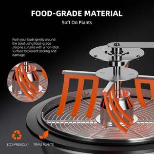 स्पाइडर किसान 13 इंच बुड ट्राइमर मैनुअल पत्ता और हाइड्रोपोनिक पौधों के लिए फूल कटर जड़ी बूटी 13 "बड पत्ती का कटोरा त्रिमर - Product Image 5
