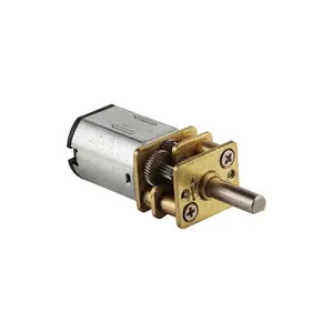 N20 3V 6V 12V DC cepillado Micro Motorreductores de metal 5:1 1000:1 Cajas de cambios Ventilador de imán permanente de baja potencia 12VDC Voltaje nominal Cobre - Product Image 1
