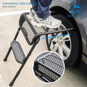 Échelle de Pneu Universelle en Acier Carbone <span class=keywords><strong>pour</strong></span> SUV, Pliable, Réglable en Hauteur, Peut Supporter des Pneus de 30 Pouces, Convient aux Accessoires de Camionnette Tacoma - Product Image 3