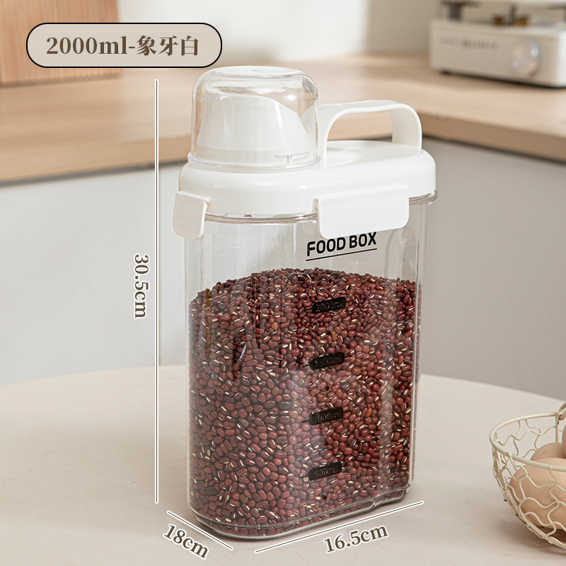 Grande boîte à grains - Blanc ivoire