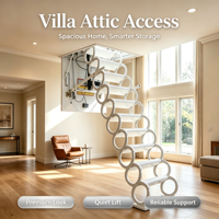 Escalier électrique de qualité supérieure, escabeau rétractable automatique pour maison et appartement haut de gamme