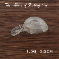 Leurre de pêche en mer G56 Mini Fat Rocker 3,2 cm / 1,5 g Corps de leurre dur vierge pour poissons d'eau salée