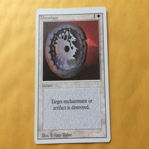 Nouvelle Carte Magique Originale en Stock Prêt à l'emploi, Édition Corrigée Misprint Disenchant, avec Dos Imprimé Léger et Correction d'Erreur - Product Image 1