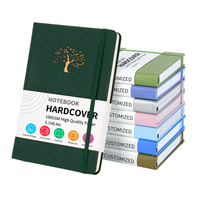 Promotionnel Gravé logo Planificateur Plan Livre Bloc-Notes À Couverture Rigide Bloc-Notes En Cuir Pu Papier Cahiers A5 Journal Cahier pour Étudiant