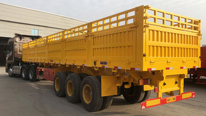 Semirremolque de plataforma basculante de 3 ejes, 60T de capacidad de carga, personalizable, de alta resistencia, para construcción/transporte de grava, suministro de fábrica - Product Image 4