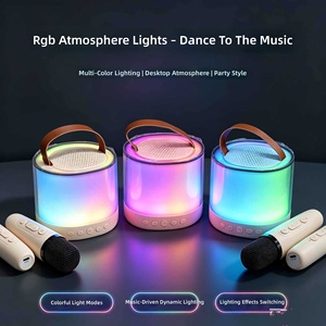K52 per Altoparlante Wireless con Microfono Karaoke Doppio, Tutto-in-Uno, Portatile per Esterni/Casa, Mini Altoparlante KTV RGB per Bambini - Product Image 2