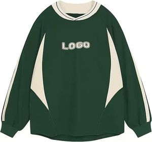 Di alta qualità nuovo Design personalizzato Logo Premium felpa ricamata <span class=keywords><strong>Jacquard</strong></span> Rugby <span class=keywords><strong>maglia</strong></span> collo a righe manica lunga - Product Image 5