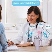 Tapas de Silicona y PVC para Pajitas en Varias Formas con Protección Antipolvo para Puntas de Pajita de 0.4 Pulgadas/10mm