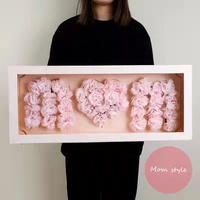 Boîtes d'emballage de luxe caja de vente en gros, organisateurs, boîte-cadeau de fleur de rose, emballage avec fenêtre