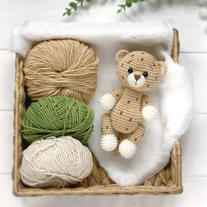 สวนสัตว์เมจิก Amigurumi ตุ๊กตาสัตว์สร้างสรรค์ Handmade ถัก Amigurumi เสือดาวเสือดาวโครเชต์เสือดาวของเล่น - Product Image 1