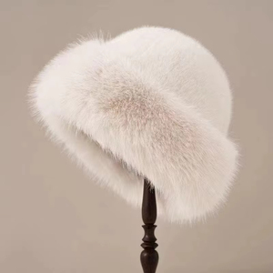 <span class=keywords><strong>Bonnet</strong></span> tricoté en fausse fourrure de lapin pour <span class=keywords><strong>femme</strong></span> avec <span class=keywords><strong>pompon</strong></span> amovible, en tissu éponge, idéal pour l'hiver et usage quotidien, vente en gros - Product Image 5