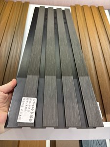 Paneles acanalados <span class=keywords><strong>de</strong></span> WPC impermeables <span class=keywords><strong>de</strong></span> 177*13 mm en colores Chocolate, Teak, Coffee, <span class=keywords><strong>Redwood</strong></span> y Negro para decoración <span class=keywords><strong>de</strong></span> paredes exteriores, techos, patios y jardines. - Product Image 3