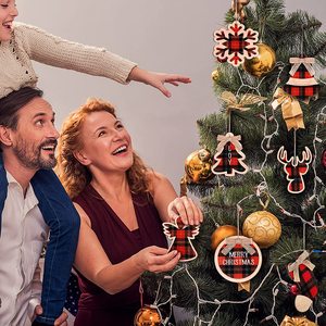 Vente en gros d'ornements en bois suspendus à carreaux <span class=keywords><strong>de</strong></span> buffle <span class=keywords><strong>de</strong></span> <span class=keywords><strong>Noël</strong></span> pour décoration <span class=keywords><strong>de</strong></span> vacances <span class=keywords><strong>de</strong></span> <span class=keywords><strong>Noël</strong></span> écologique - Product Image 6