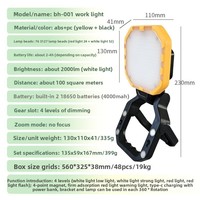 Portable LED Travail Lumière Camping Lumière Projecteur Lampe De Poche Magnétique avec Crochet pour La Chasse Camping Randonnée Réparation
