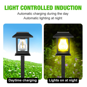 Lampe solaire IP65 à filament de tungstène, étanche, pour extérieur, route, cour, paysage, jardin, villa, pelouse, décoration - Product Image 2