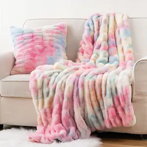 Роскошное мягкое одеяло из искусственного меха