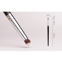 # 030 Kuas Makeup Kustom Logo Kuas Concealer Bentuk Miring Bulu Sintetis Tabung Tembaga Gagang Kayu Ebony 41Pcs OEM/ODM