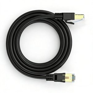 Factory Direct Cat8 Round Ethernet <b>Cable</b> 40Gbps 2000MHz Pure Bare Copper Shielded Communication Patch Cord - Product Image 5