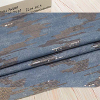 Style sergé tissé en tissu denim biologique de poids moyen écologique personnalisé pour garçons filles vêtements robes sacs