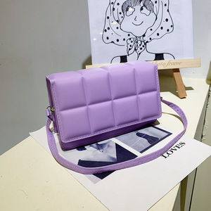 Sac bandoulière élégant et polyvalent, petit format carré, couleur unie, tendance décontractée, nouvelle collection, sacs et boîtes de vélo de niche - Product Image 1