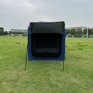 Entièrement automatique SUV tout-terrain Camping en plein air voiture auvents latéraux Logo personnalisé <span class=keywords><strong>coffre</strong></span> arrière tente moustique étanche à la pluie cadre en acier Oxford - Product Image 3