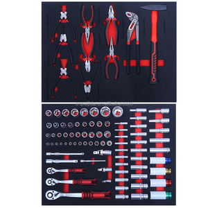 Juego de Herramientas Profesional para Mecánicos, 245 Piezas, Estuche Rígido Rojo, Almacenamiento para Banco de Trabajo, Asa Ergonómica, Cajones Móviles, OEM/ODM TCS-0 - Product Image 5