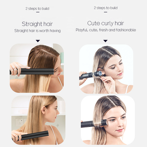 Lisseur et boucleur électrique 2-en-1 avec technologie céramique PTC - Utilisation domestique et hôtelière, 5 réglages de température, peigne anti-brûlure - Product Image 4