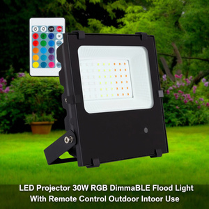 Proiettore LED 30W RGB Dimmerabile con Telecomando per Uso Esterno e Interno - Product Image 3