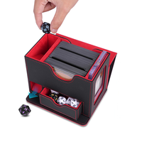 Boîte de rangement portable en cuir PU pour jeux de cartes avec fermeture magnétique, étui pour cartes à collectionner, boîte de rangement pour cartes UG/Magic/Yugioh/TCG