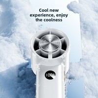 Ventilateur de poche rechargeable, mini ventilateur de refroidissement, haute vitesse, vent puissant, petit ventilateur avec affichage numérique intelligent, longue durée de vie