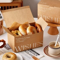 Cajas de Papel para Pastelería con Diseño Personalizado, para Pasteles y Repostería, Estructura Resistente, Embalaje Ecológico y Reciclable con Asa