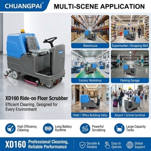 Ride-on <strong>Floor</strong> Scrubber Dryer 1200mm Width 160L/165L Dual Tank 6800㎡/h Efficiency 24V Battery Powered <strong>Floor</strong> <strong>Cleaning</strong> <strong>Machine</strong> - Product Image 6