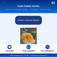 Speaker Taman HKNC S-803 Flower Trough Yellow Wax Stone 50W 70V 100V Tahan Air untuk Lanskap Taman Luar Ruangan
