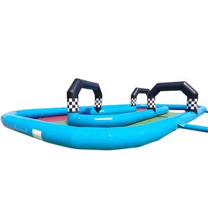 Arena inflable gigante para carreras de coches de choque, pista de carreras de karts para niños y adultos - Product Image 1