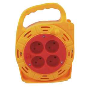 फ्रेंच शैली 2 दौर पिन विस्तार शक्ति कॉर्ड केबल रील 16A विस्तार सॉकेट CE मानक ग्राउंडिंग सफेद सीई ROHS NF 220V-250V - Product Image 6