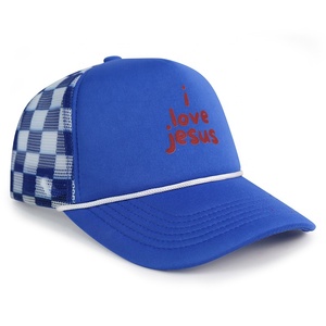 Hn0002r unisex in logo <span class=keywords><strong>cap</strong></span> người đàn ông tùy chỉnh gorras bọt rô lưới veracap Trucker Mũ rô Trucker Hat với dây thừng - Product Image 4