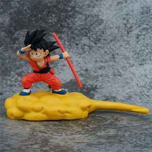 Figurine d'<span class=keywords><strong>action</strong></span> de personnage d'anime avec pose dynamique, base nuage jaune, bâton rouge, modèle de collection en PVC premium pour les fans d'anime - Product Image 6