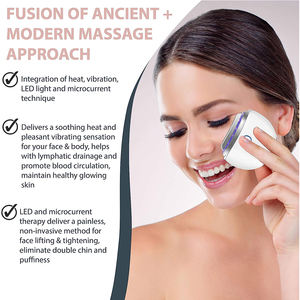 Tavola da massaggio per terapia con vibrazione Del calore microcorrente Cuidados Del Rostro Lifting facciale ghiaccio Gua Sha massaggiatore Alat - Product Image 4