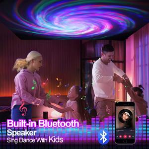 Proyector de Galaxia con Altavoz Bluetooth, Lámpara de Mesa LED Inteligente con Luces Nocturnas de Nebulosa, Luz de Escenario para Fiestas KTV, Decoración para Habitación de Juegos y Dormitorio - Product Image 2