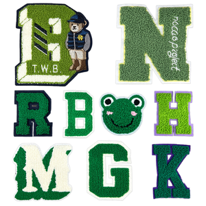 Bear Logo Designer Custom Letters Embroidery Shirt Iron-On Customized Patch Embroidered <b>Large</b> Xl Chenille Patches For Clothes - Product Image 2