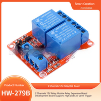 Module relais 2 canaux 12V/5V en gros avec prise en charge du niveau tactile haut/bas pour carte de développement