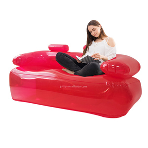 Camping en plein air PVC Film Chaise Salon Épais Air Canapé Bulle Transparent Gonflable Canapé - Product Image 1