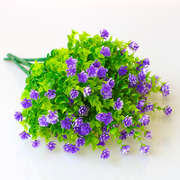Valentijnsdag roze bloemen kunstbloemen groothandel bruiloftdecoraties voor receptie 7 hoofden kunstmatige baby's adem bloemen
